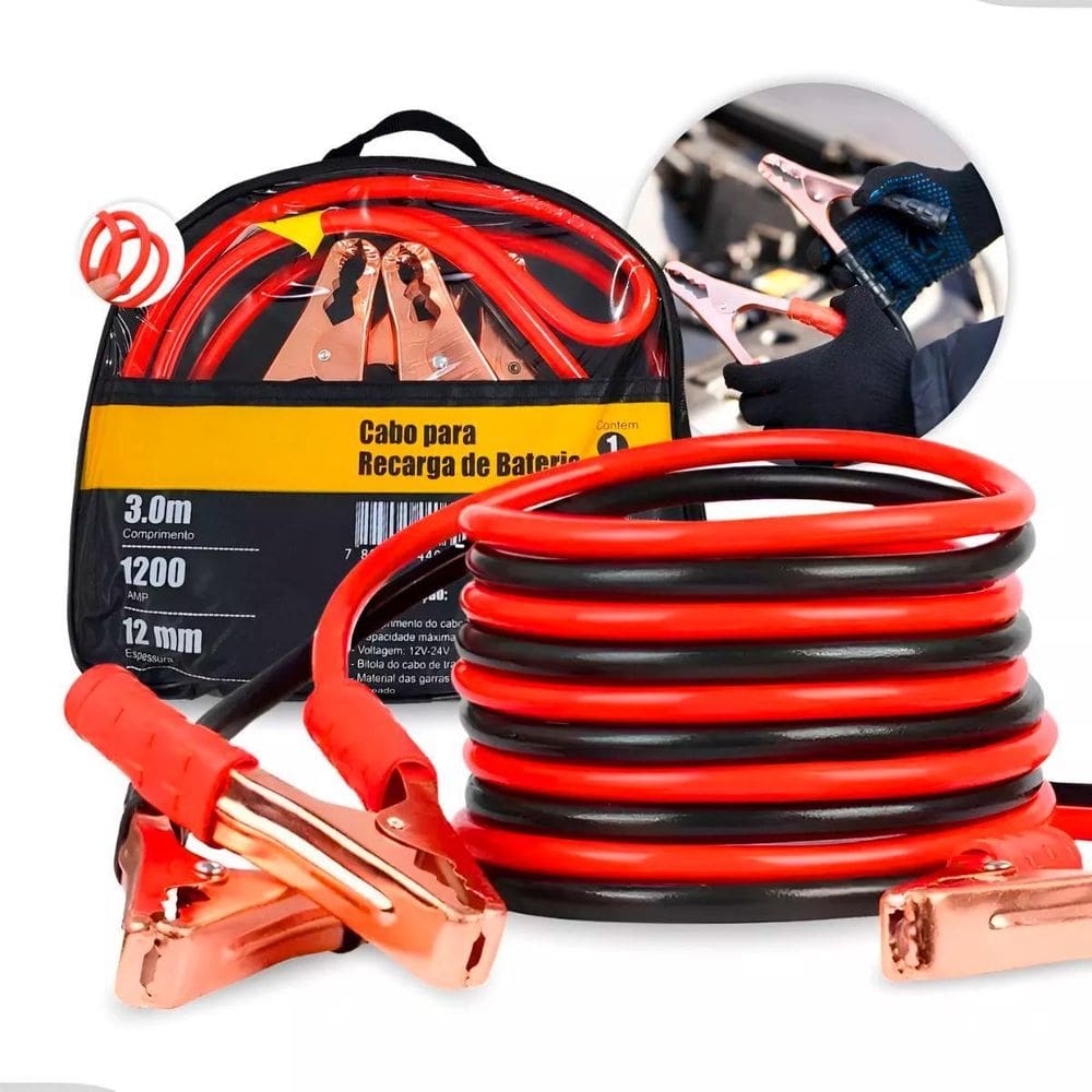 MP - Cabo Chupeta Automotivo Para Carro 3 Met