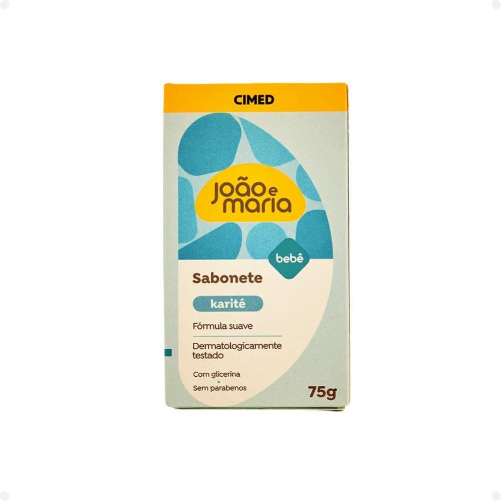 Sabonete Em Barra Cimed Bebê João e Maria Karité 75g