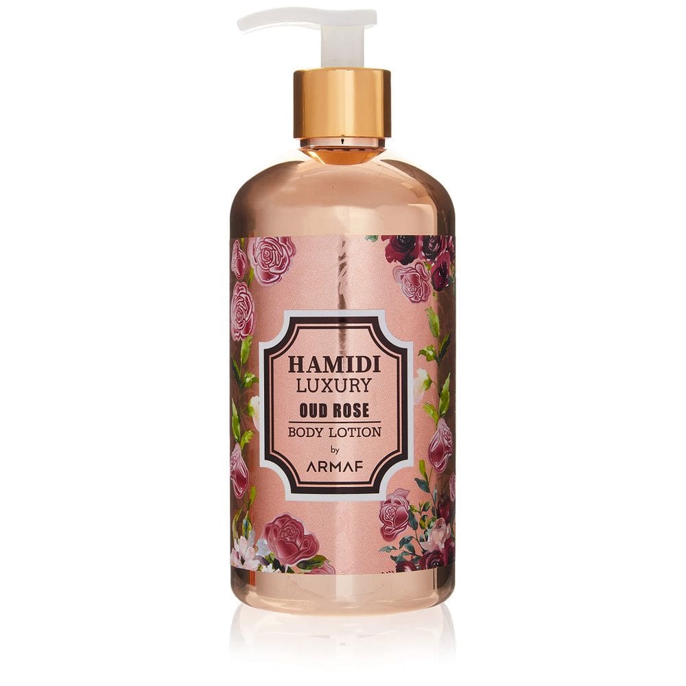Loção corporal AYA, fragrâncias Hamidi Luxury Oud