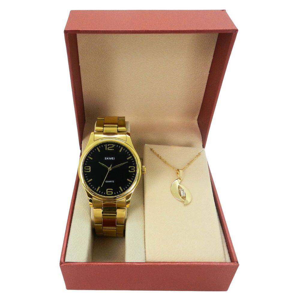 Relógio Feminino Skmei Analógico SK003 Dourado