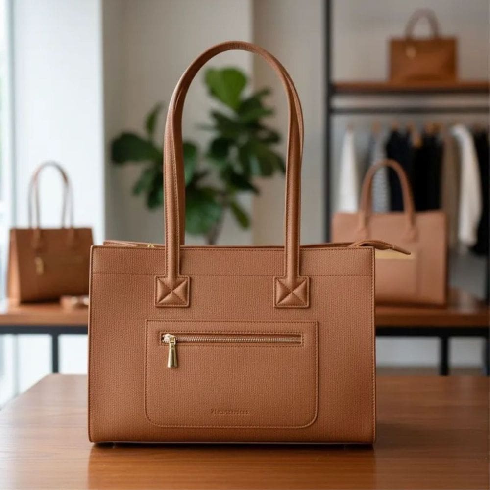 Bolsa feminina de ombro de couro pavão de ouro