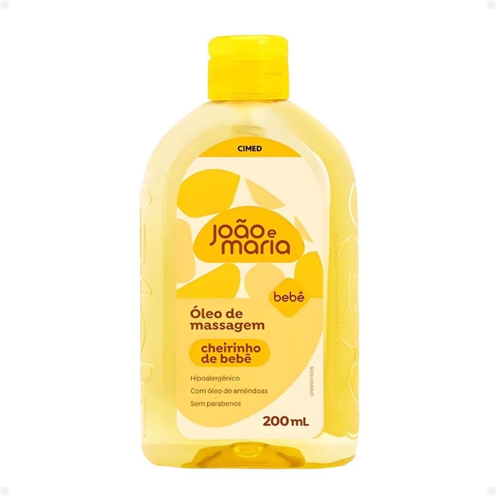 Óleo De Massagem Cimed João e Maria Cheirinho De Bebê 200ml