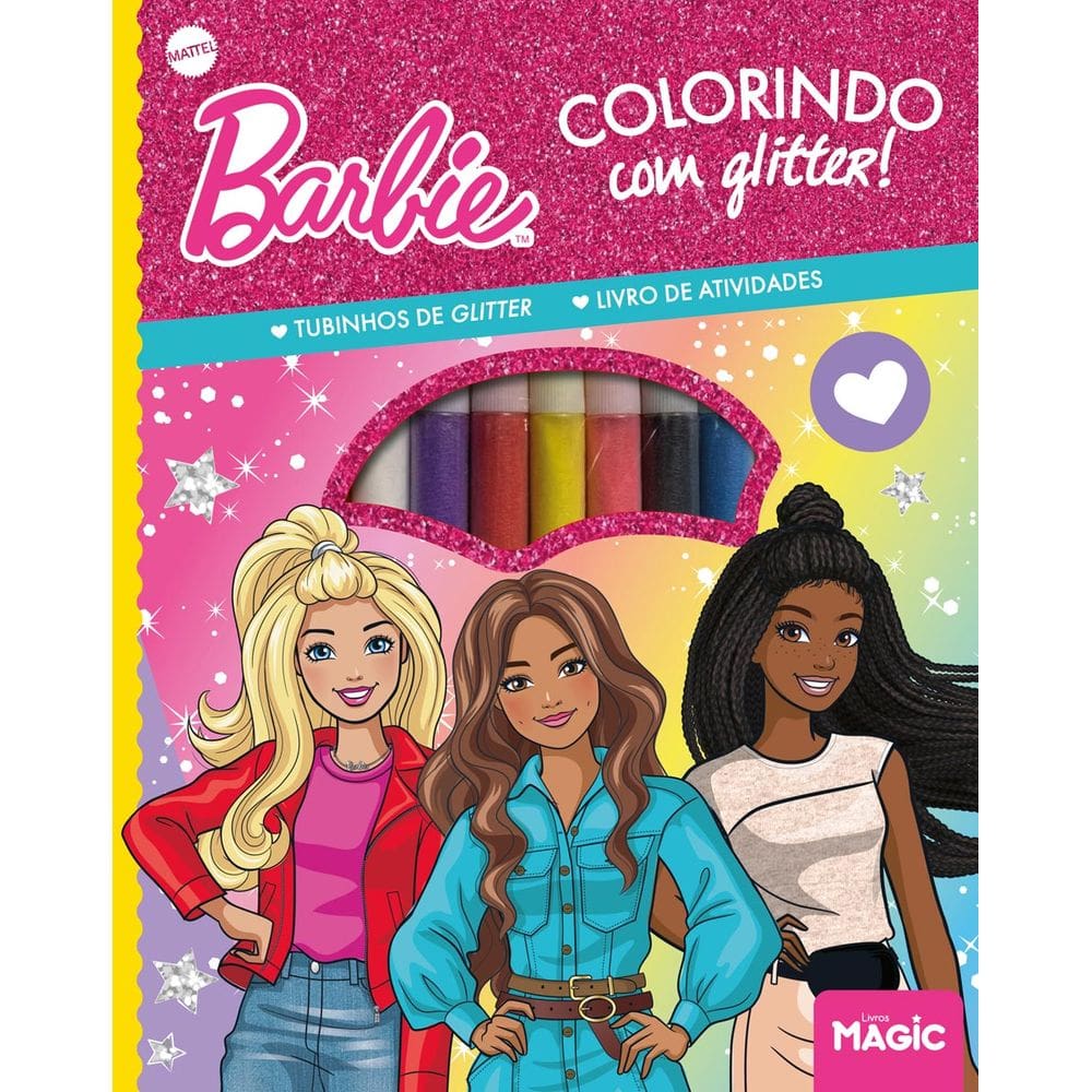 Barbie - Colorindo Com Glitter