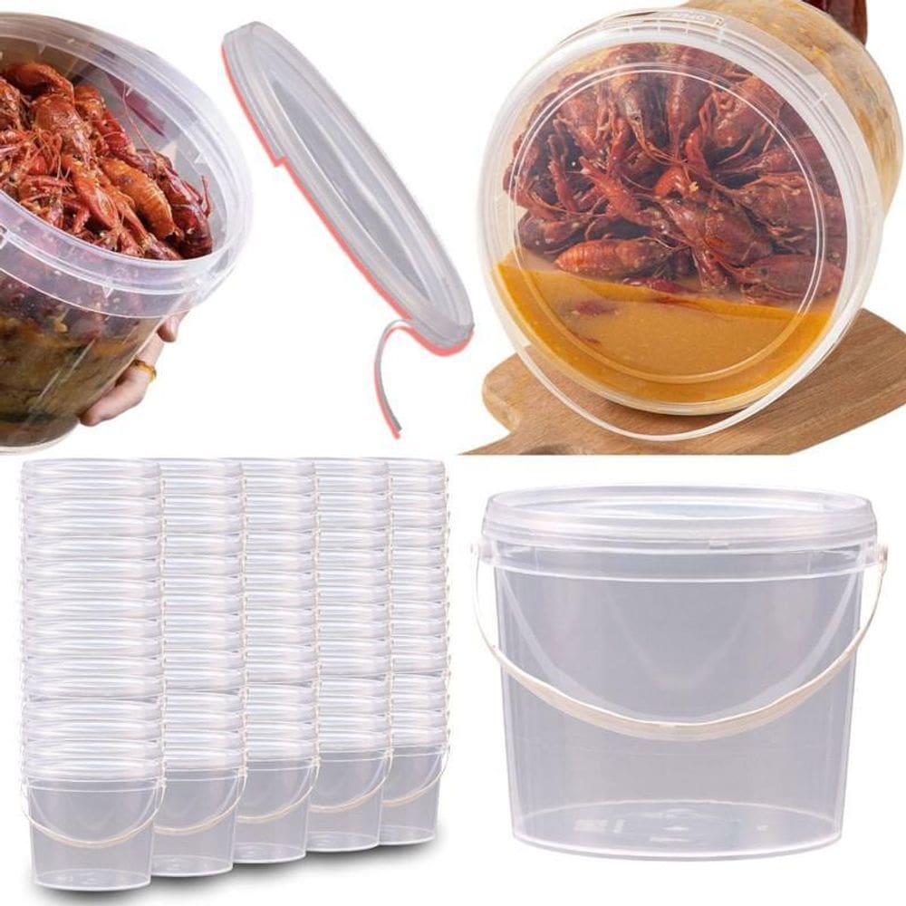 Balde 1.8L Transparente Para Geladeira 7 Pçs