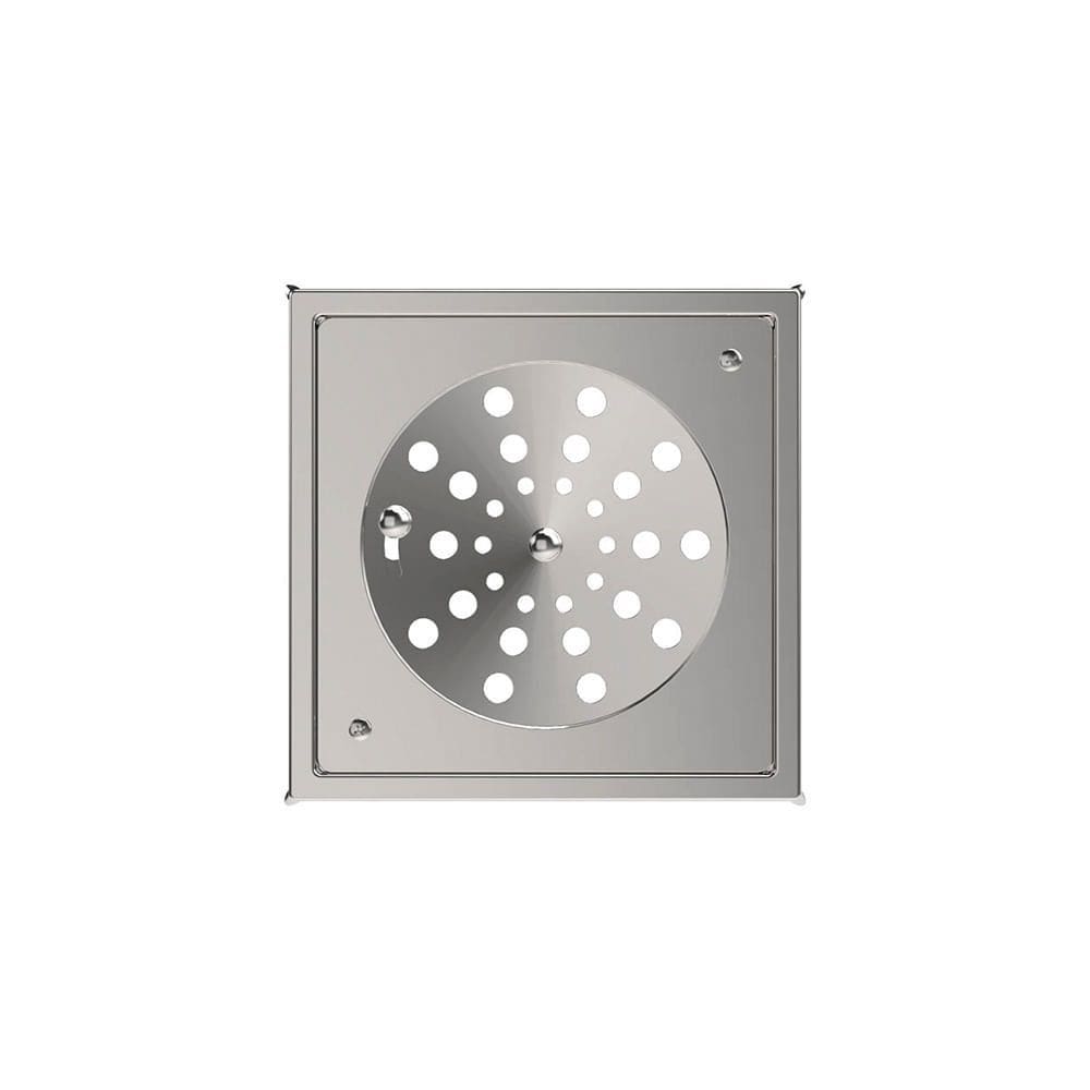 Grelha para Ralo Quadrado Blukit 15x15 com Caixilho Cromado