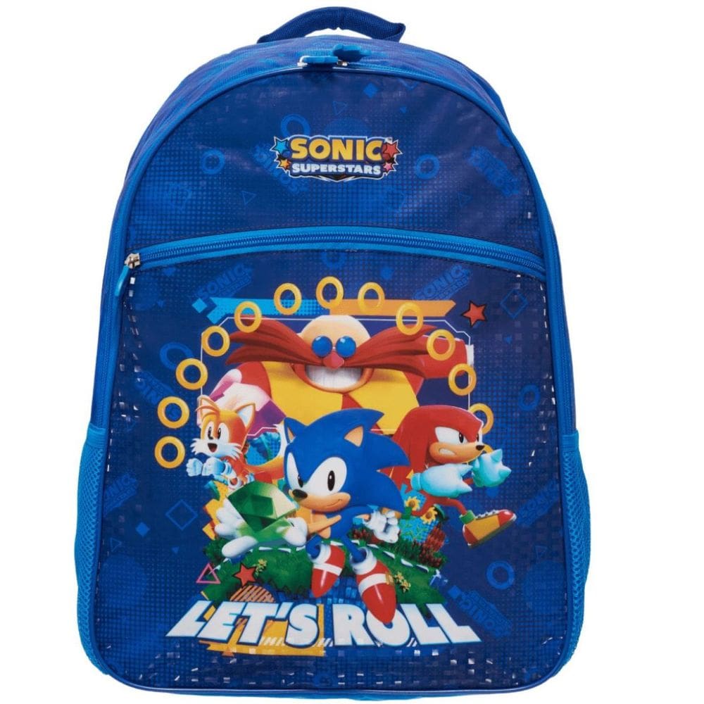 Mochila Sonic Infantil Escolar 2026 Oficial Pacific Costas