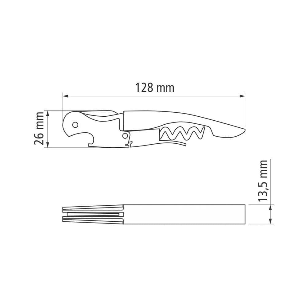 Saca-rolhas Tramontina Harmoniza 26337100 com Abridor e Corta Lacres Inox