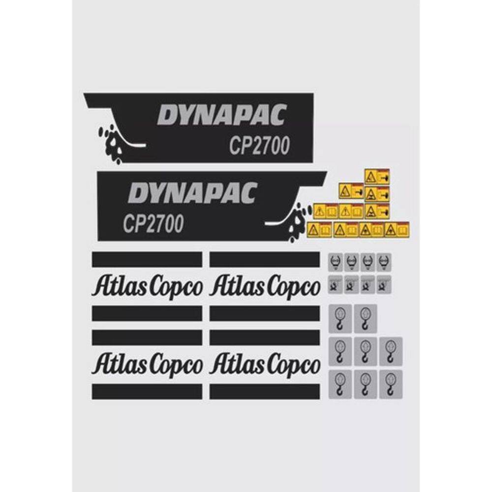 Kit Adesivos Dynapac Cp2700 Atlas Copco