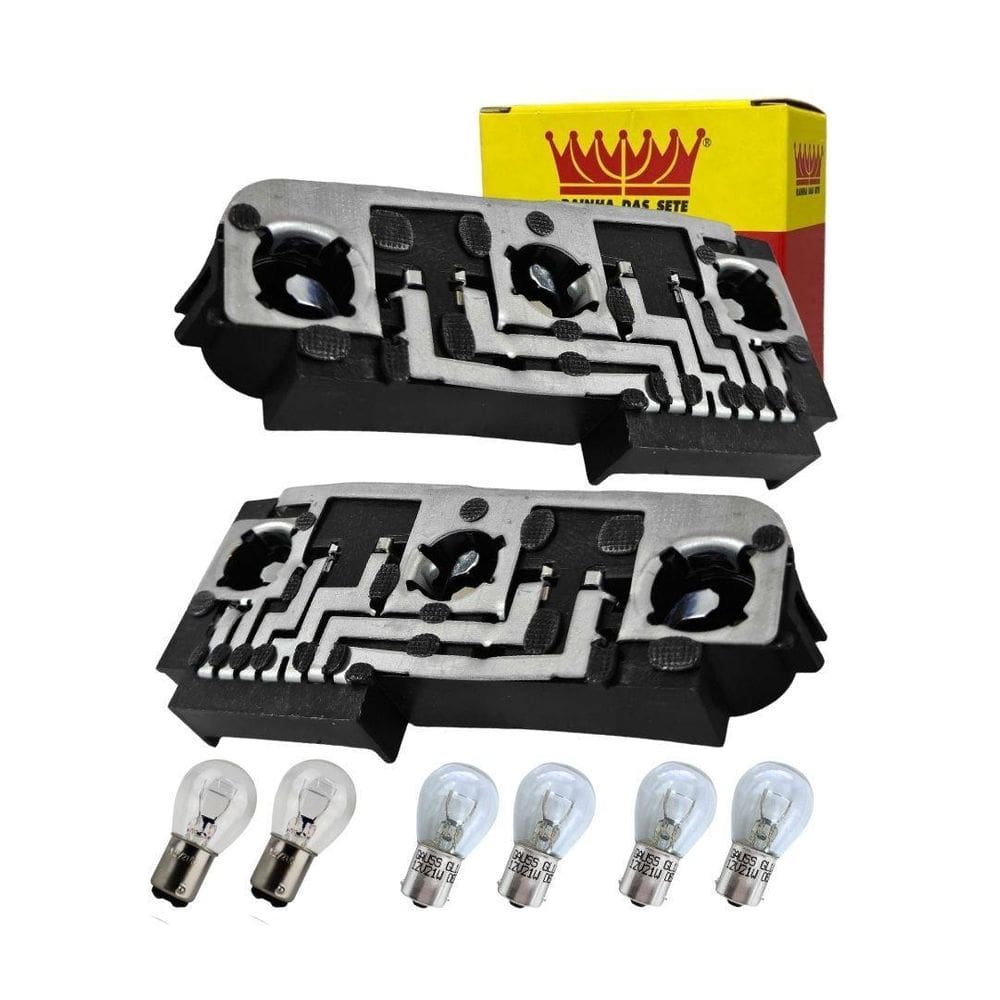 Par Circuito Lanterna Traseira Para Fiorino 86 A 97 Lâmpadas