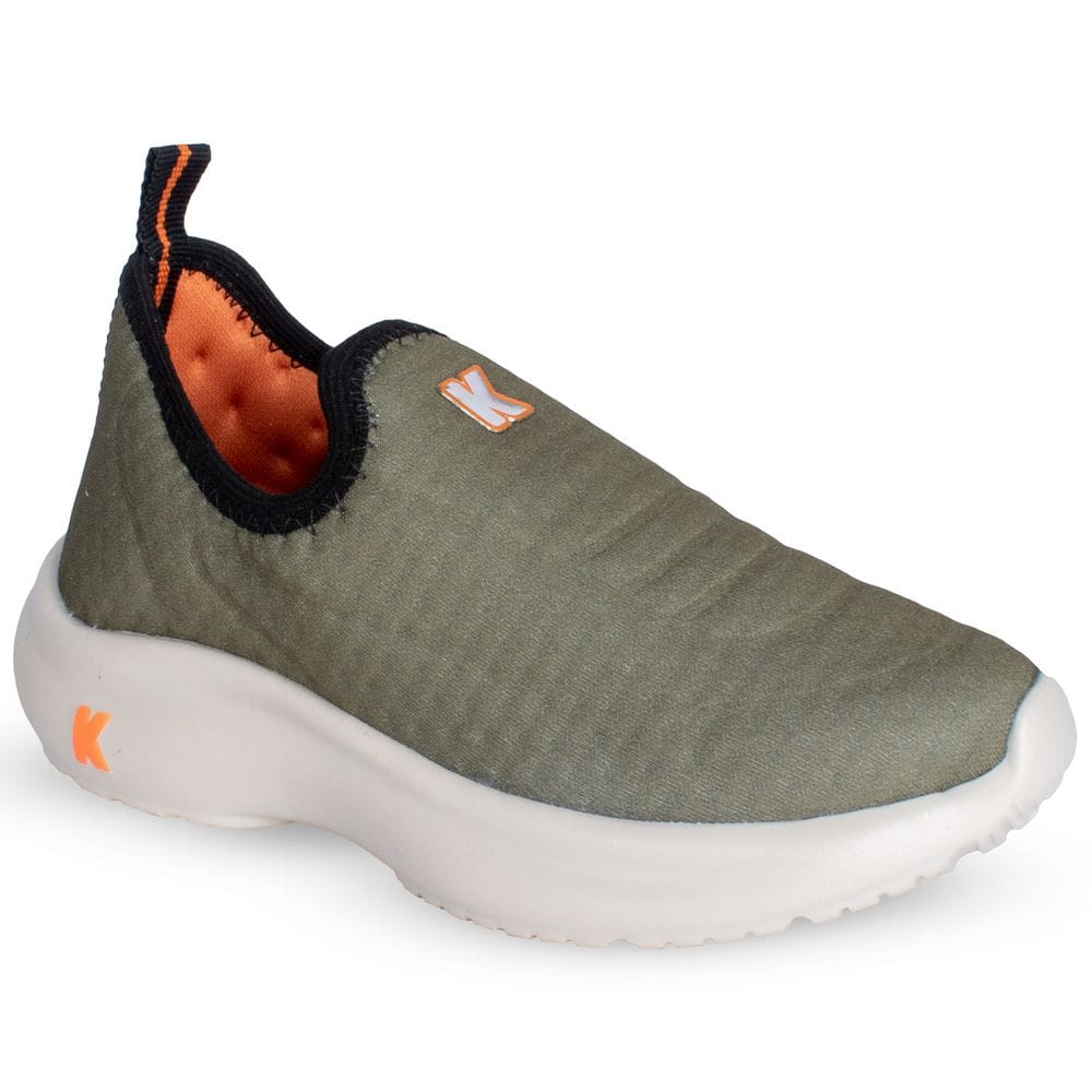 Tênis Kidy Nuvem Verde Preto e Laranja