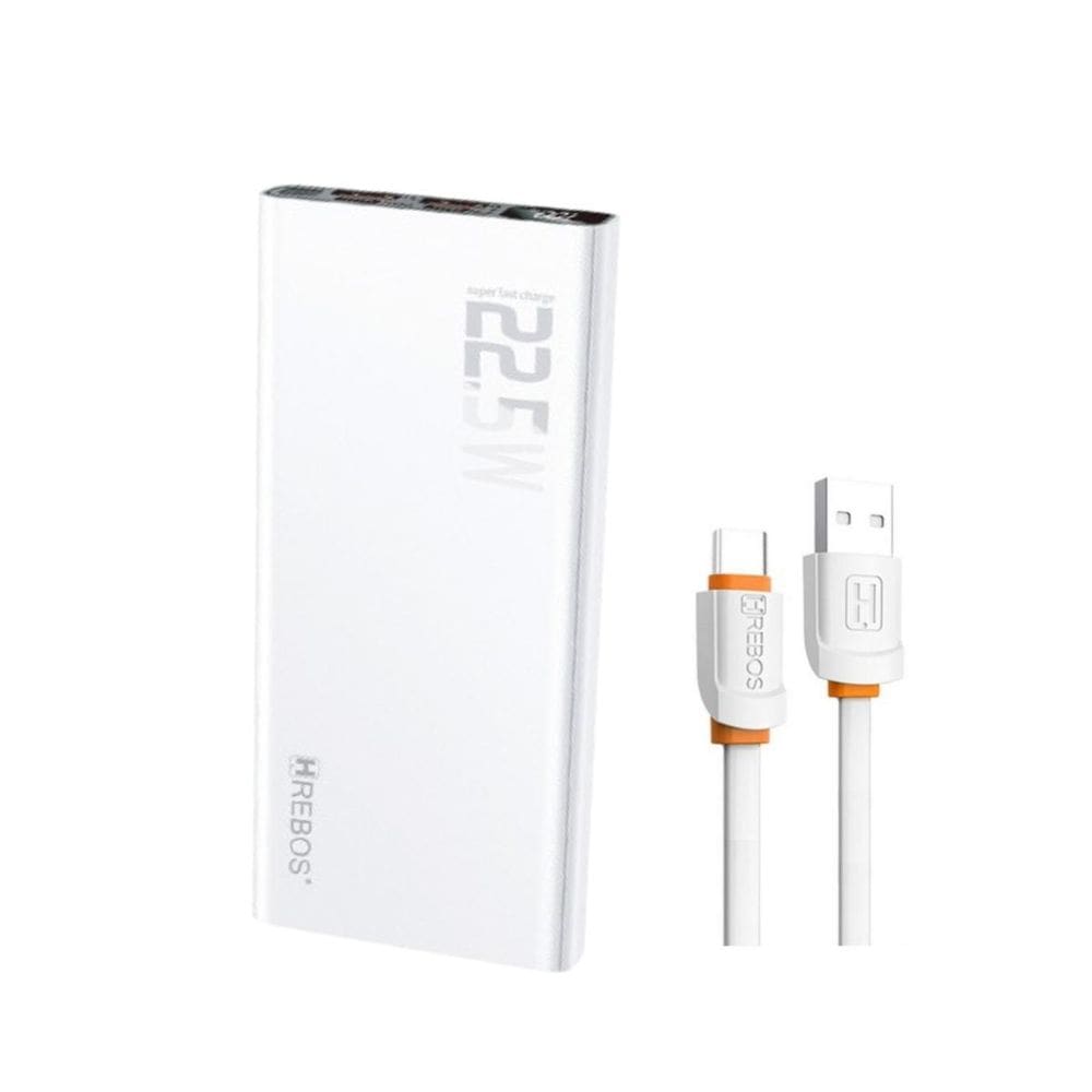 Carregador Portátil 22.5W Turbo Power Bank +Cabo Tipo C