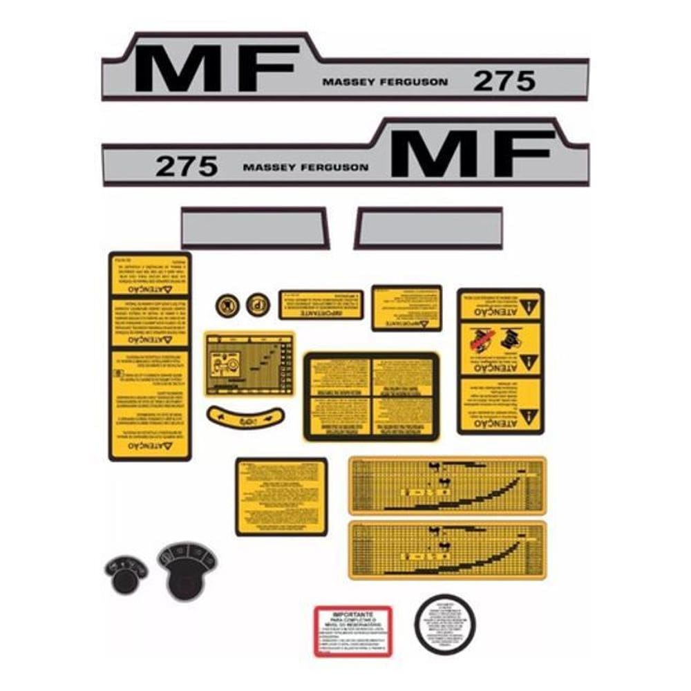Kit Adesivos Massey Ferguson Mf 275