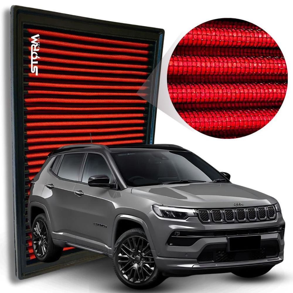 Filtro De Ar Esportivo Jeep Compass 2.0 Hurricane Ano 2025