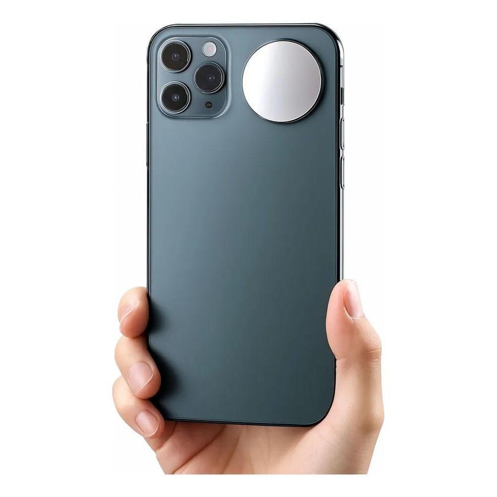 2X Espelho Para Selfie Smartphone Vlog Adesivo Camera Foto