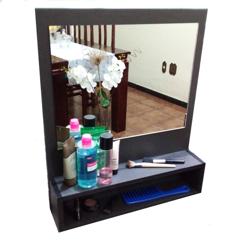 Penteadeira Suspensa De Parede Sarah Preta