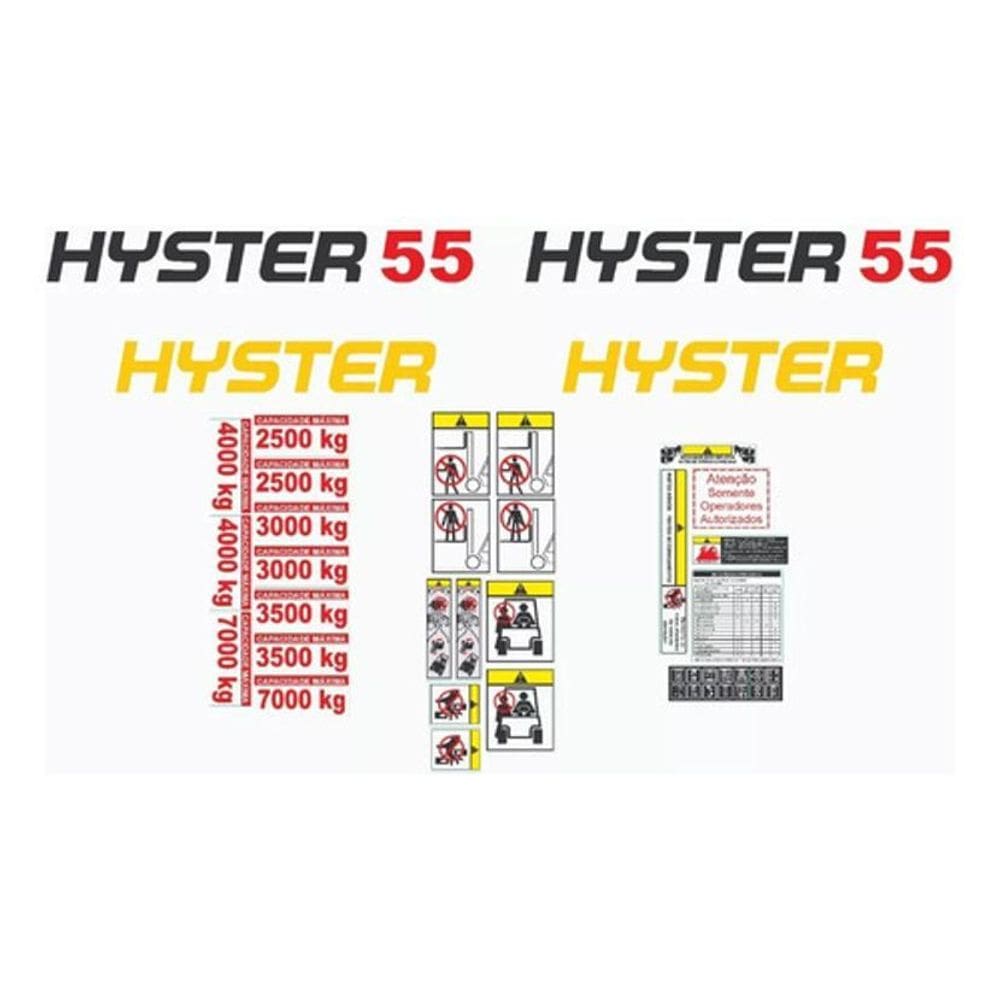 Kit Adesivos Hyster 55