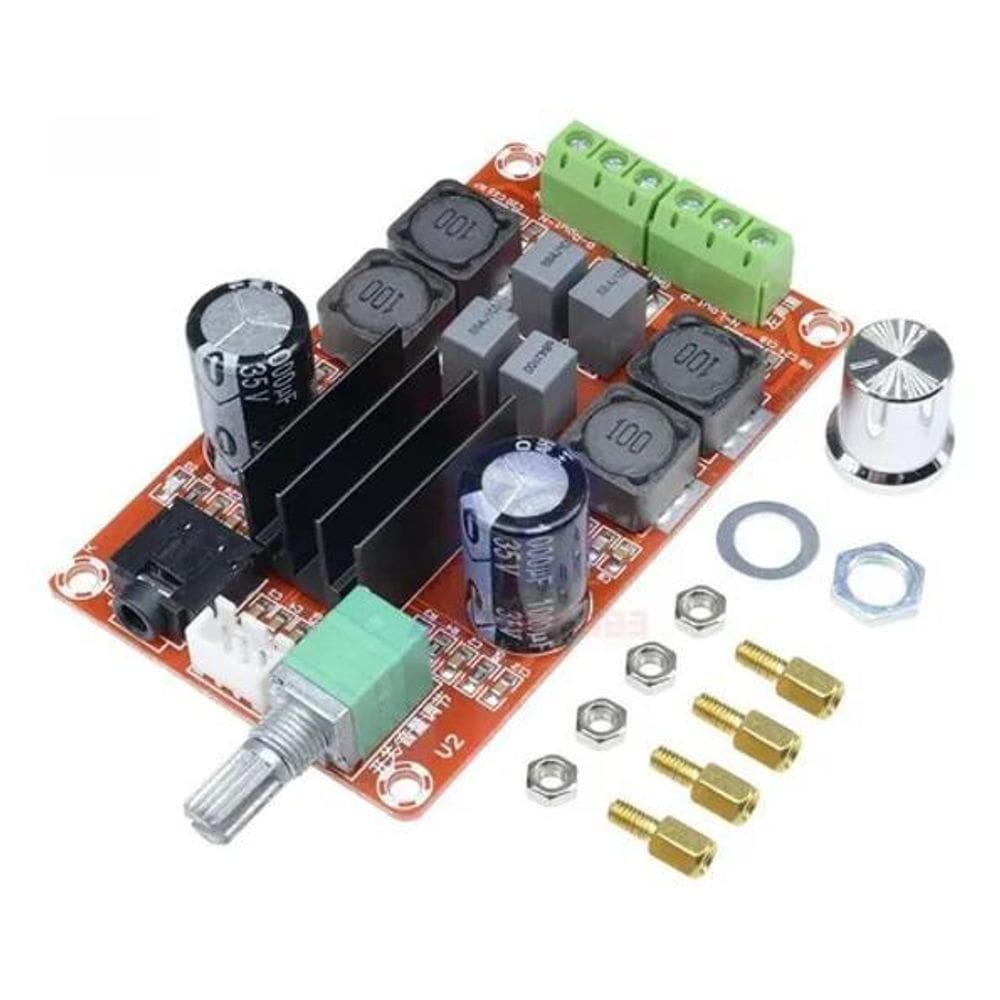 Amplificador Digital 2 Canais Xh-M189 Tda3116D2 12-24V 250W