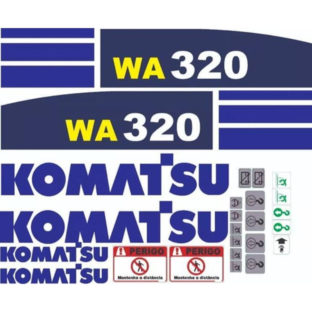 Kit Adesivos Komatsu Wa320