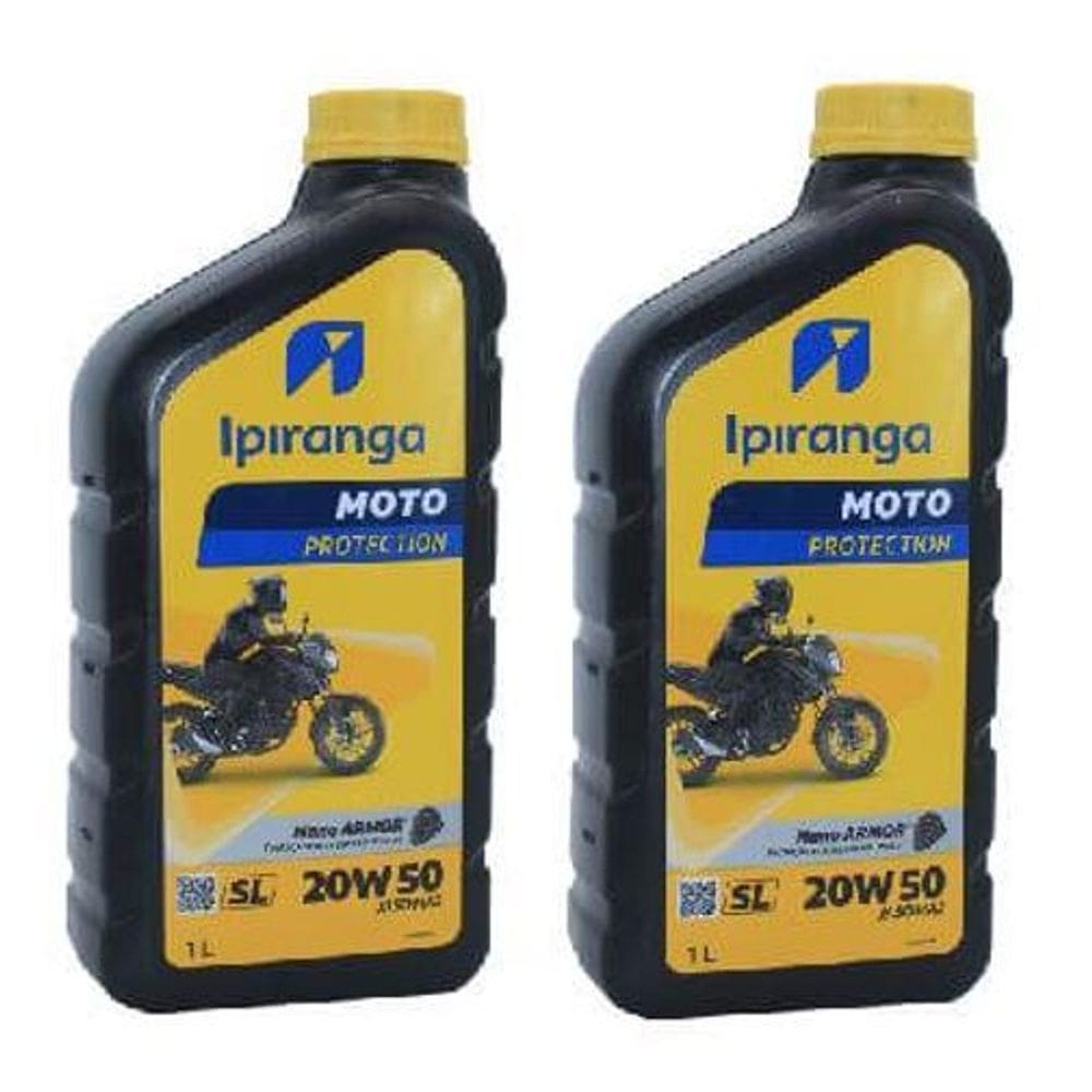 2 Oleo Motor Moto 20W50 Ipiranga Alto Desempenho Protection