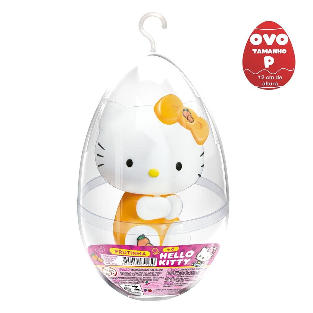Agarradinho Hello Kitty Frutinhas Laranja No Ovo Pequeno