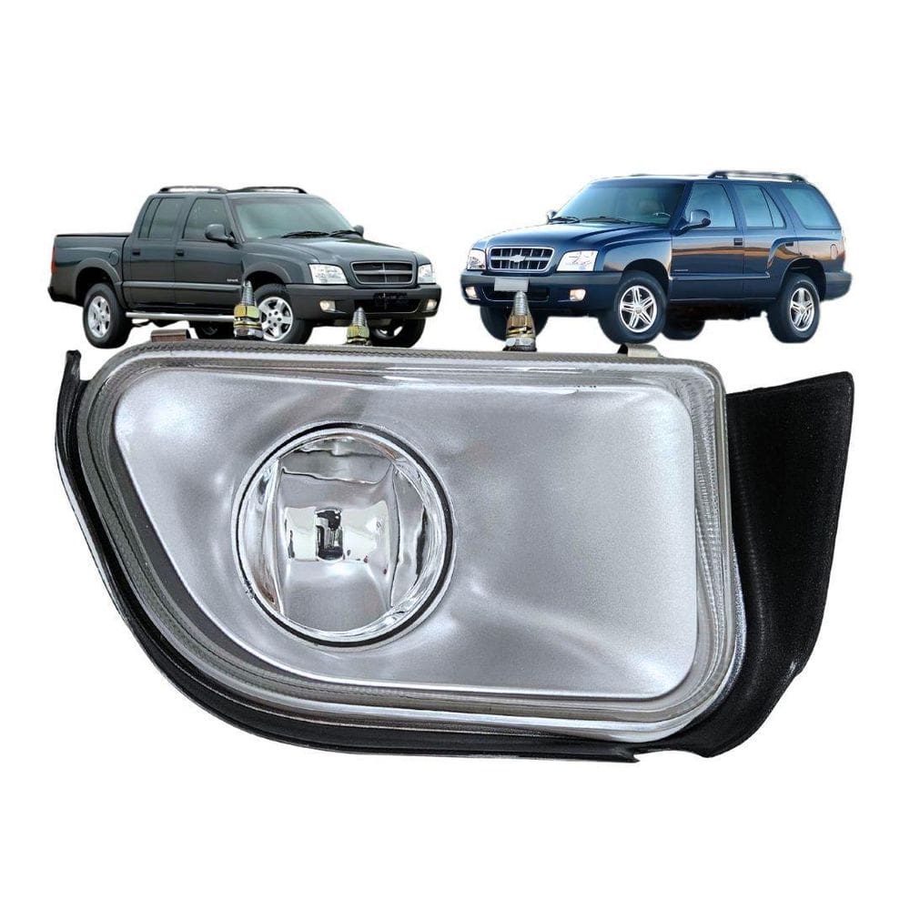 Farol Neblina Milha Para S10 Blazer 01 A 07 Vidro Direito