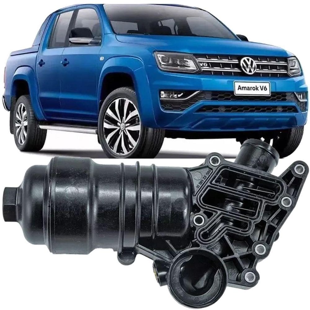 Suporte Filtro Oleo Motor Amarok 3.0 V6 Diesel 2018 À 2025