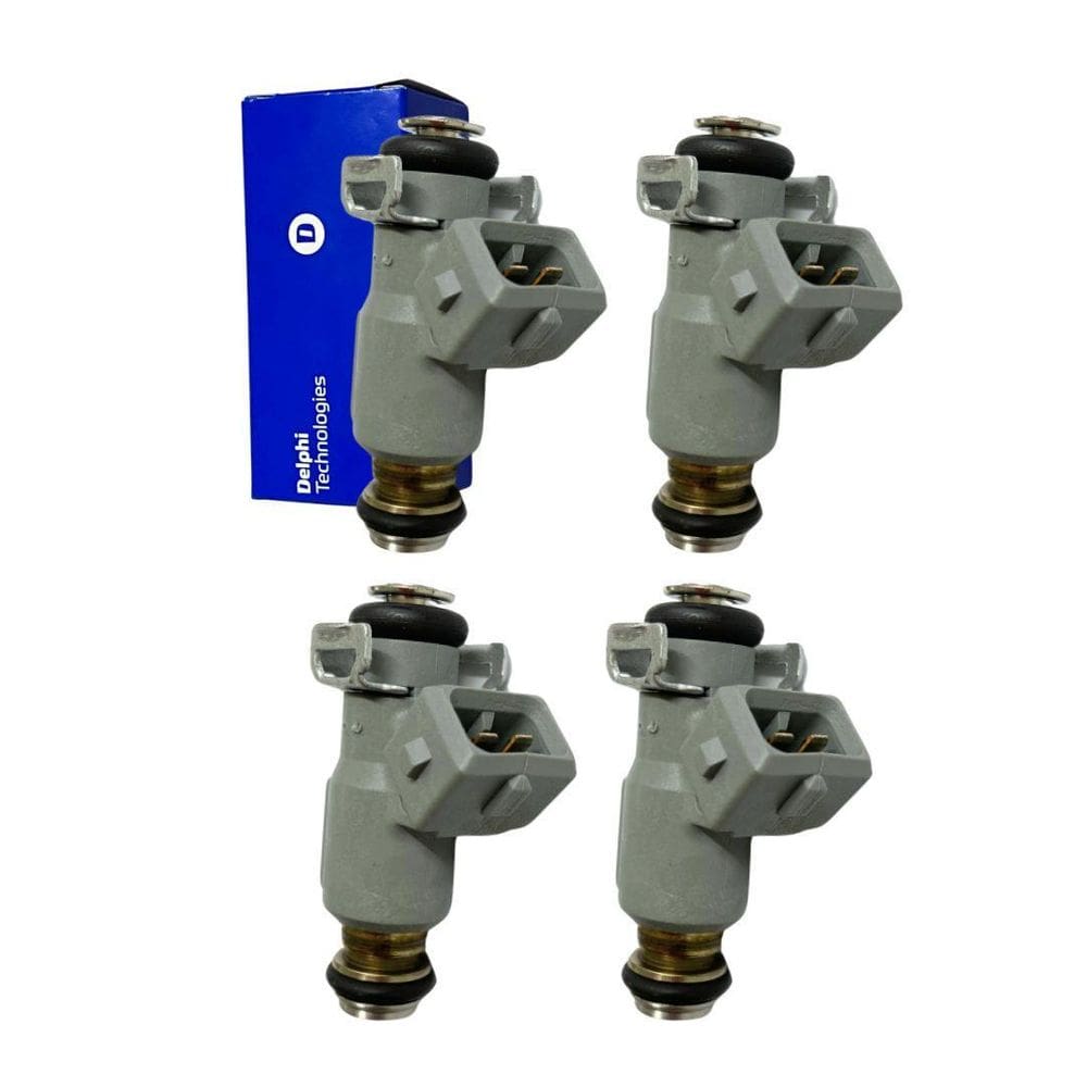 Kit 4 Bico Injetor Para Prisma 1.0 2009 A 2011 Delphi