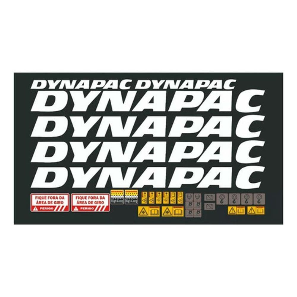 Kit Adesivo Rolo Compactador Dynapac Ca250