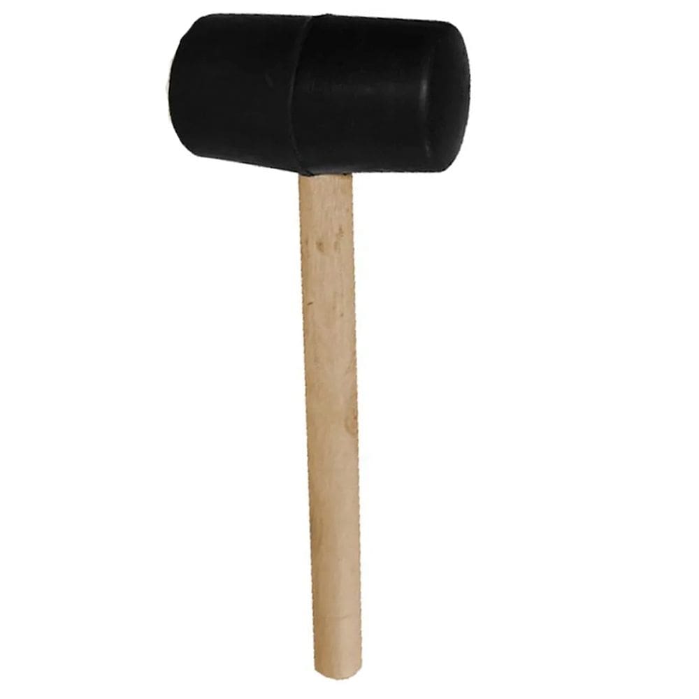 Martelo Borracha Ergonomico Cabo Madeira Piso Chao Ceramica Manutençao Reparo Moveis Montagem Obra Carpinteiro