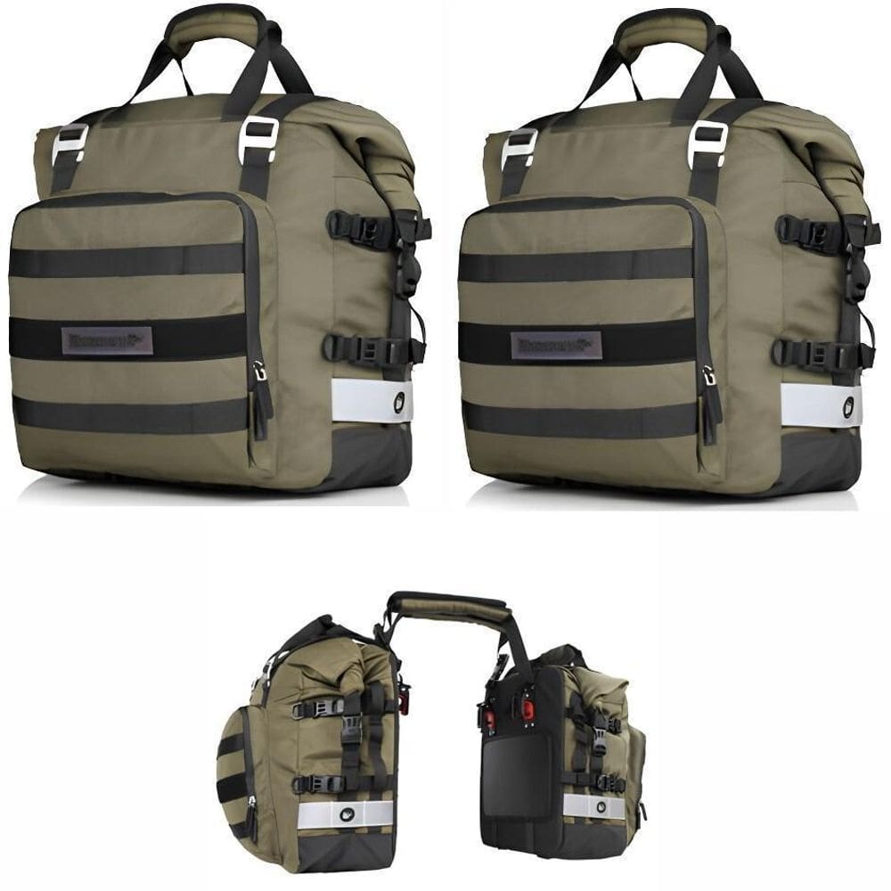 2X Bolsas Impermeável 20-25 Litros Alforge Lateral Universal
