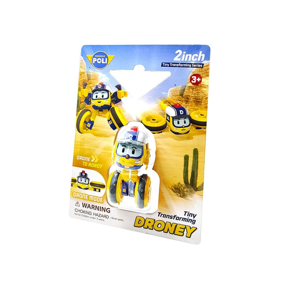 Robocar Poli Tiny Transforming Robot para carros de brinquedo - DRONEY