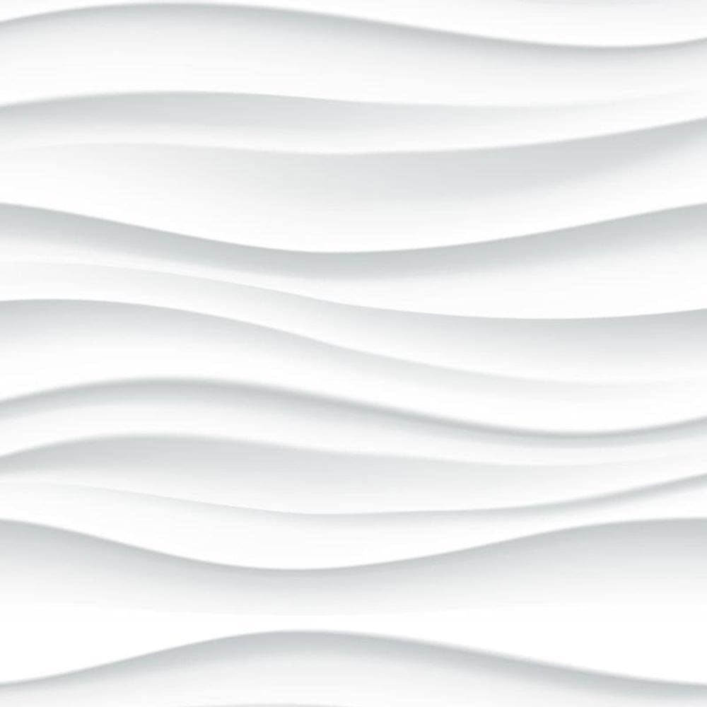Papel De Parede 3D Efeito Ondas Grande Geometrico Adesivo