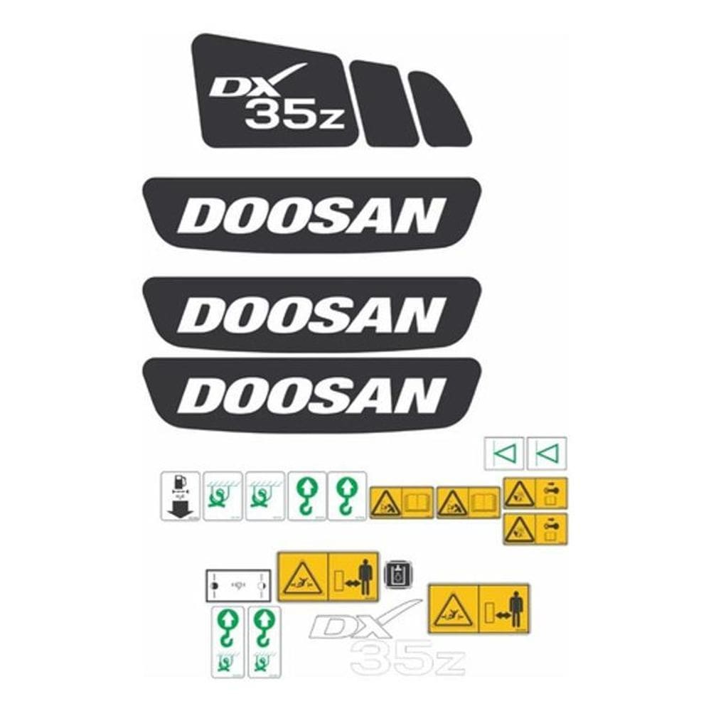 Kit Adesivos Doosan Dx35Z