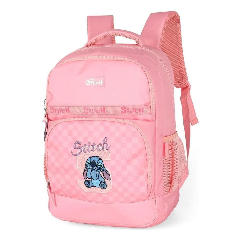 Mochila Escolar Luxcel Stitch Rosa