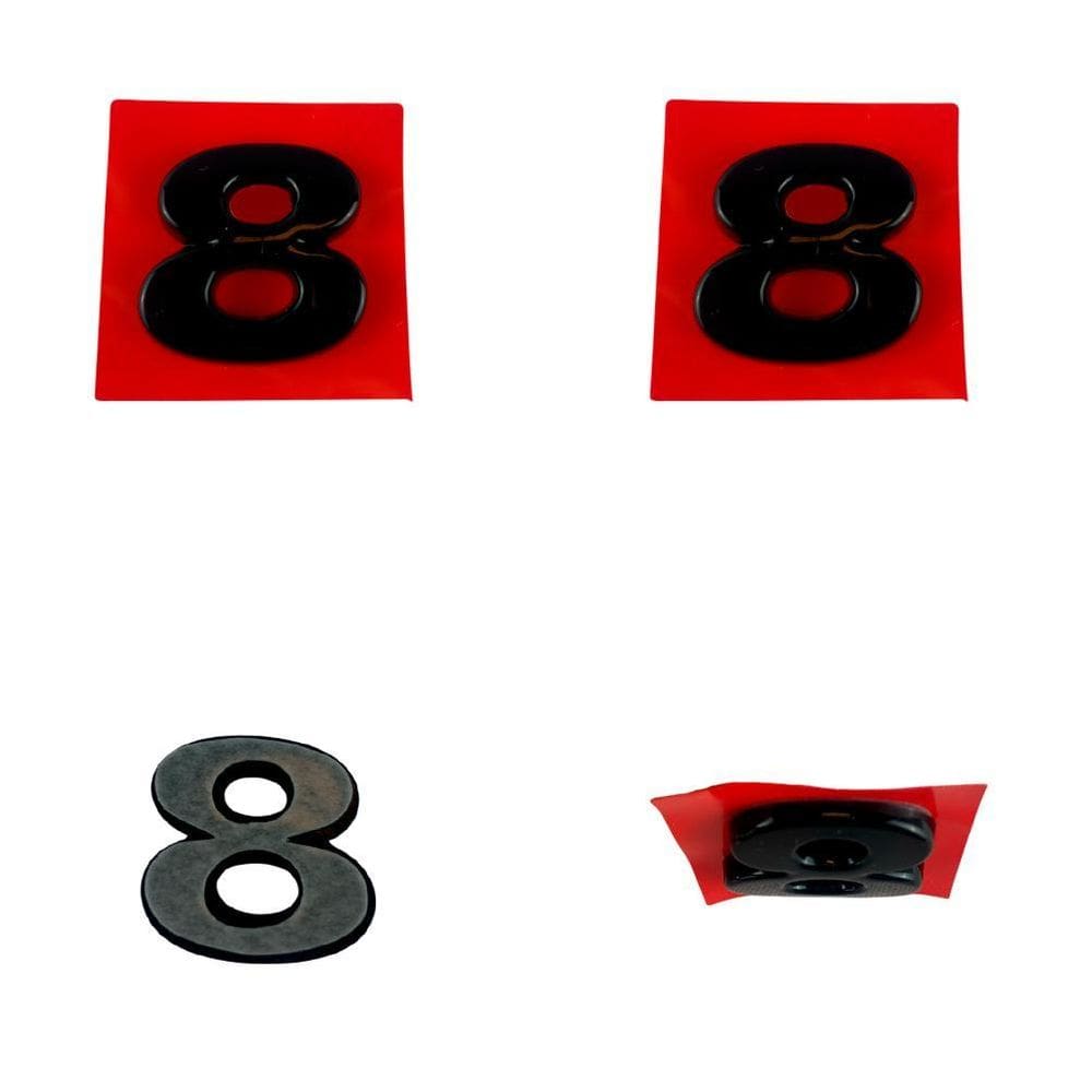 Número 8 Adesivo De Emblema Letreiro Carro Moto Caminhão