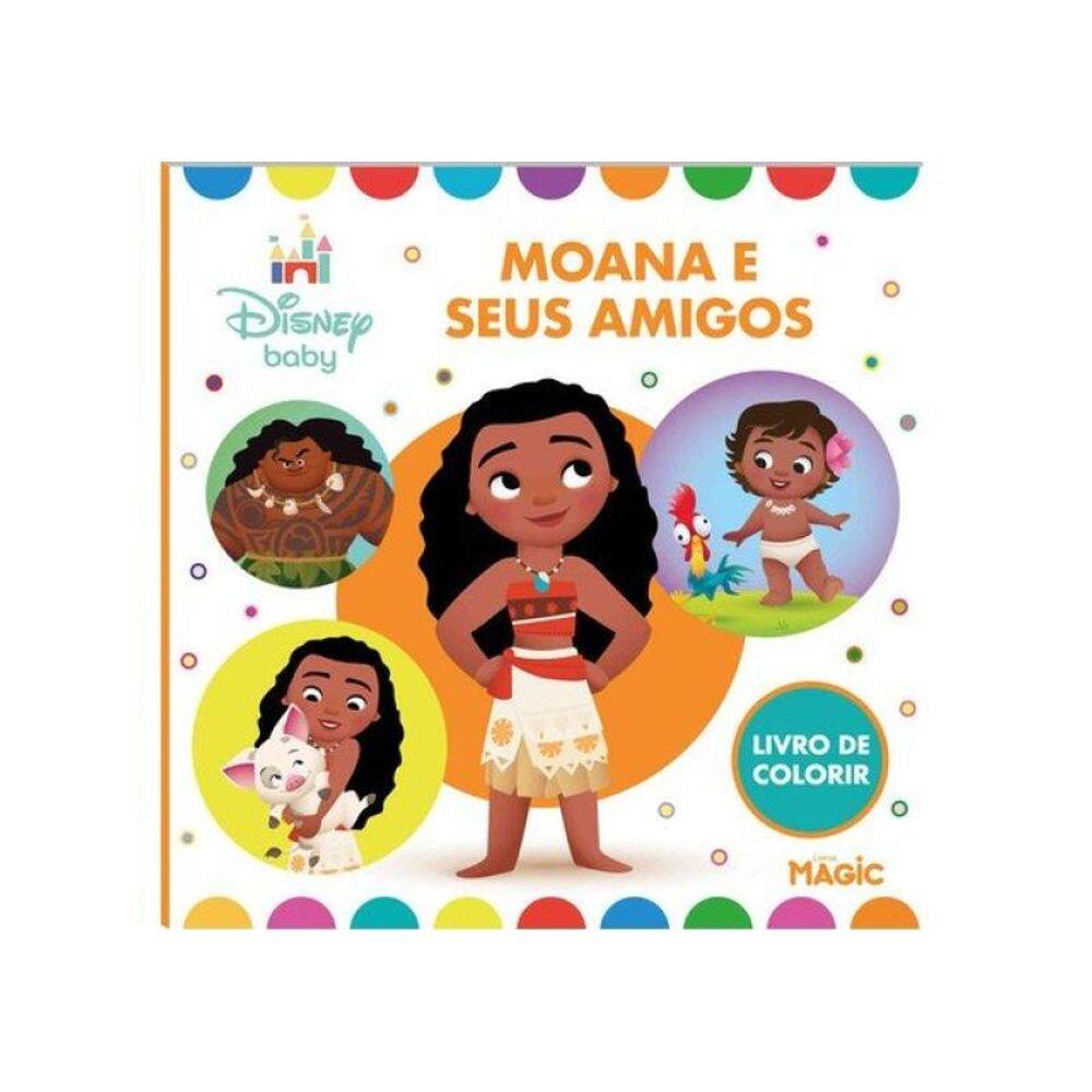 Moana E Seus Amigos - Para Colorir