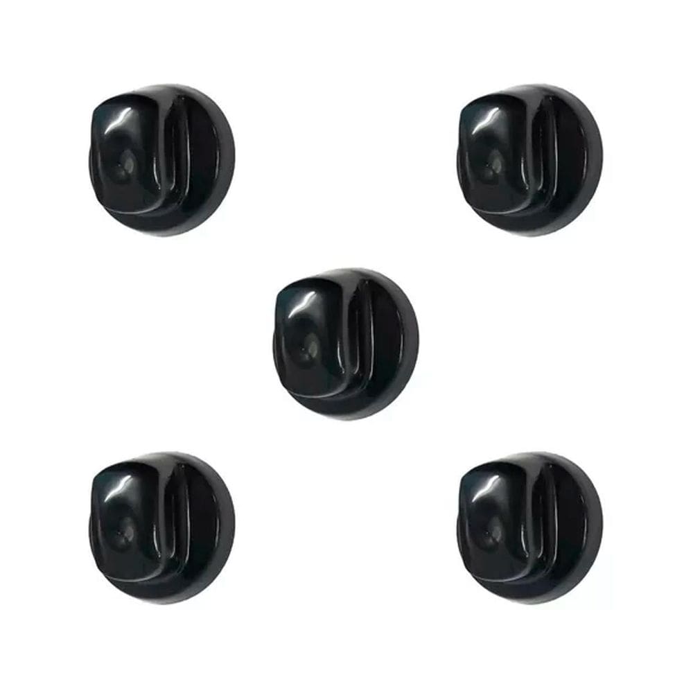 Botão Para Fogão Electrolux Novo Estreito Com 5 Pc Preto