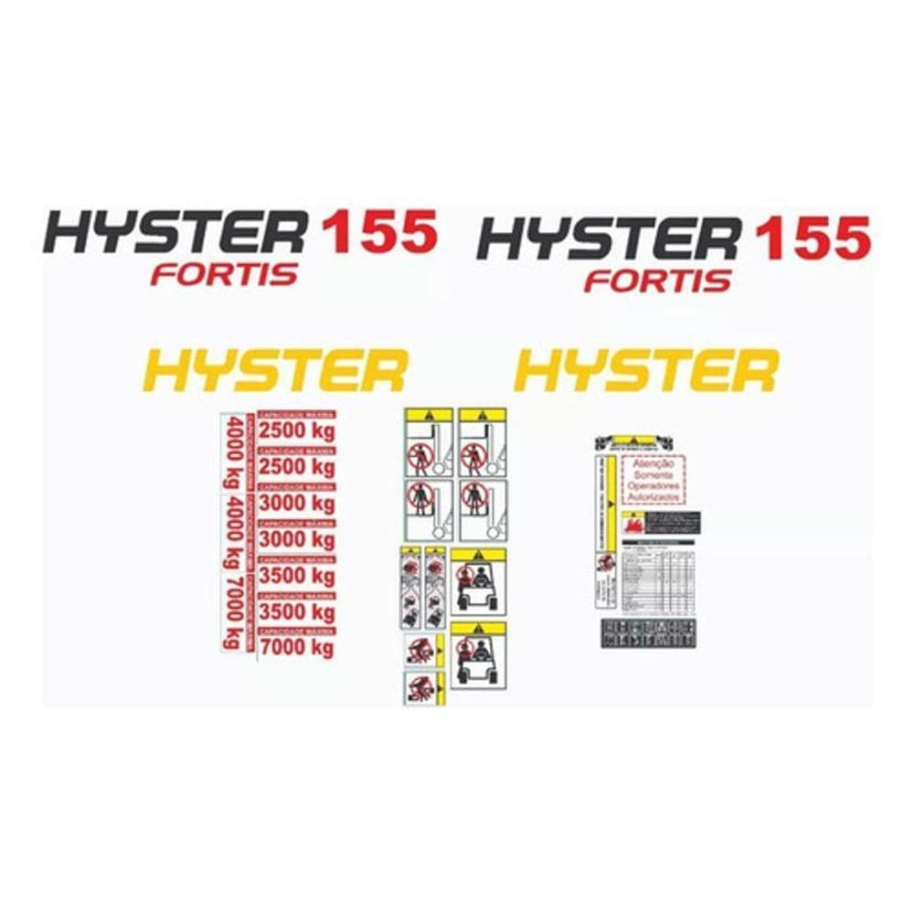 Kit Adesivos Hyster 155