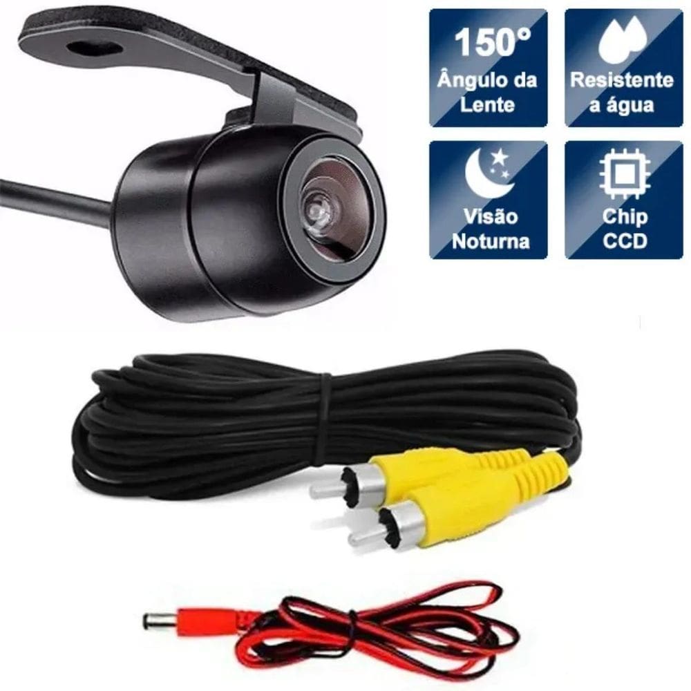 Câmera De Ré Automotiva Com Instalação Rápida E Fácil