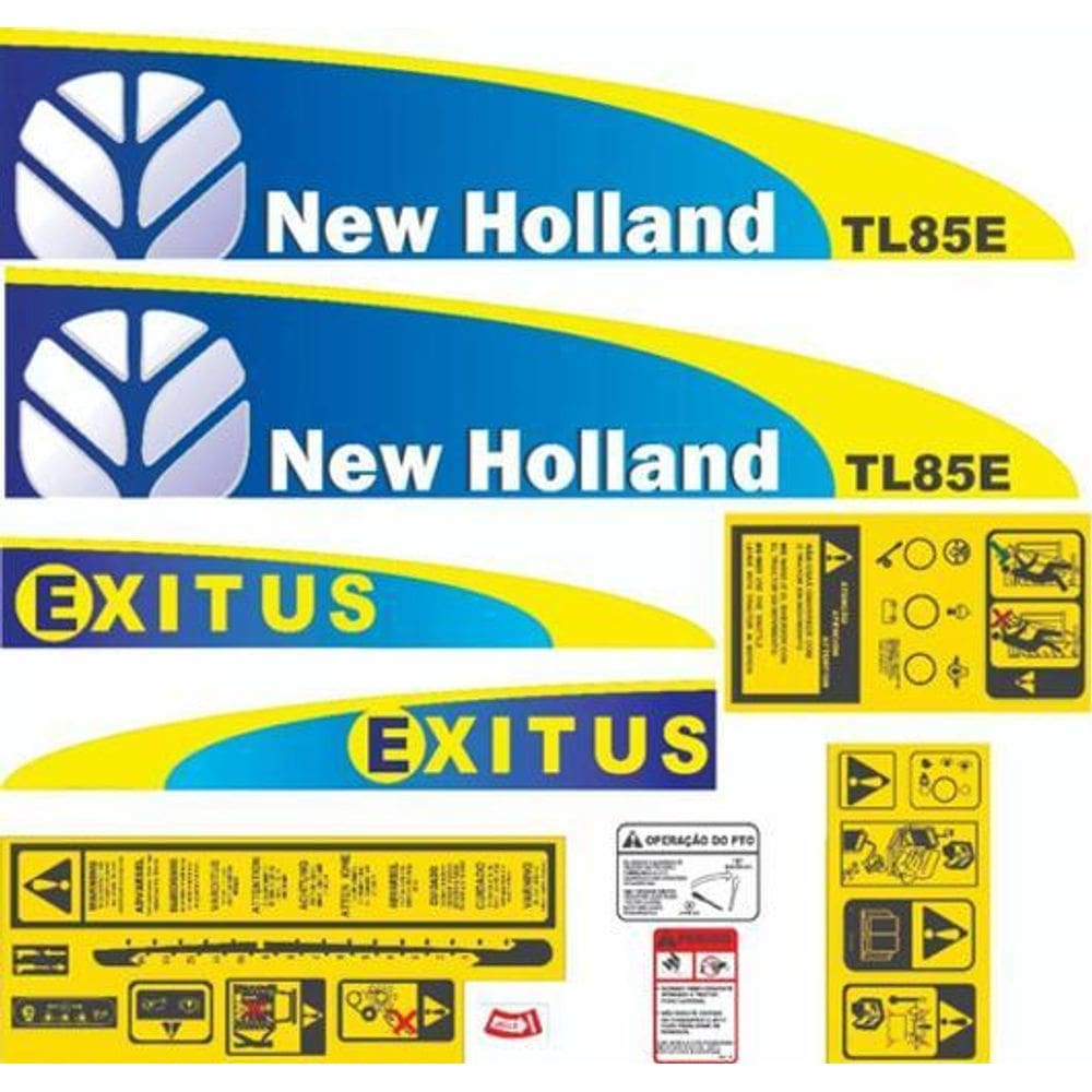 Kit Adesivos - New Holland Tl85E