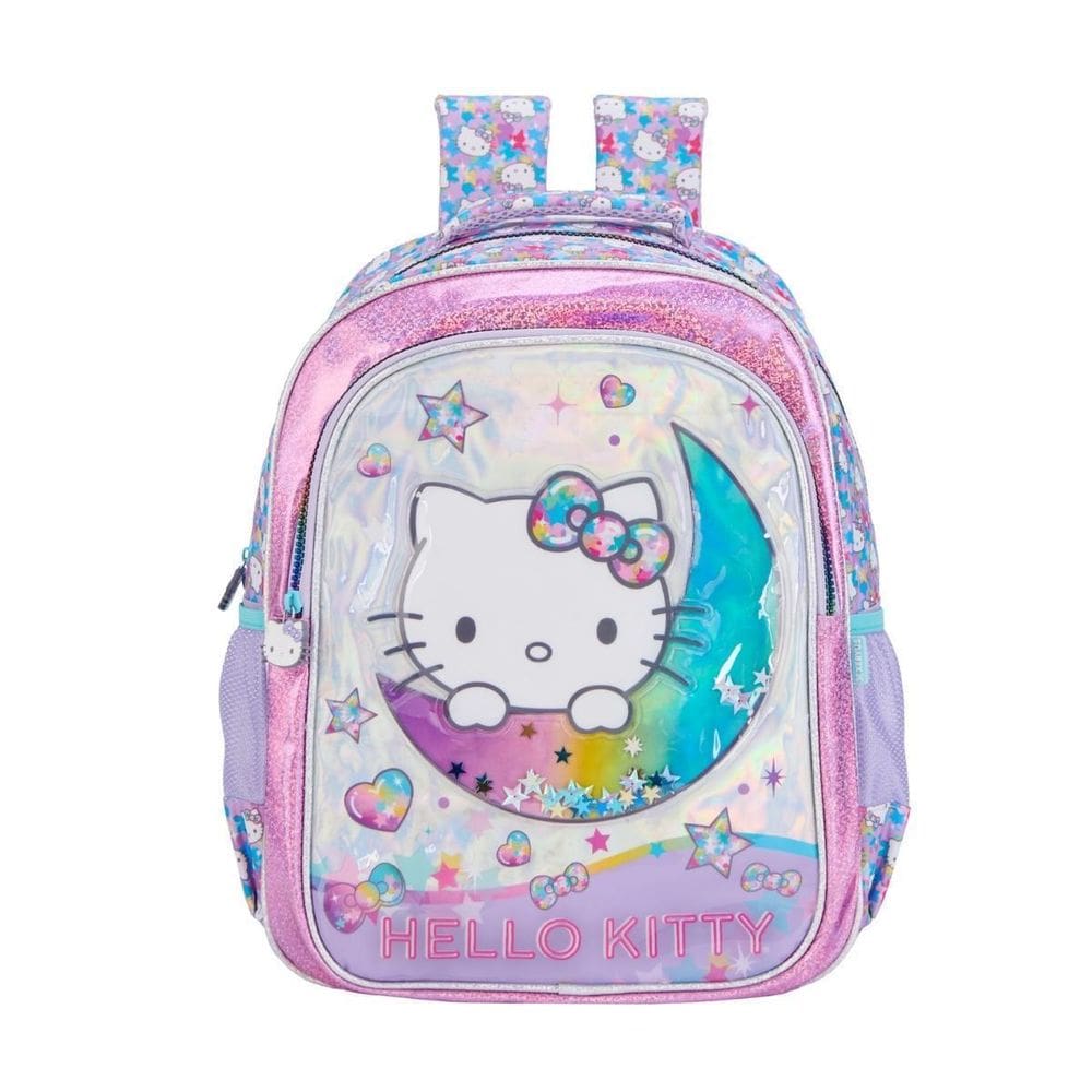 Mochila Costas Hello Kitty Infantil Meninas Estrela Escolar
