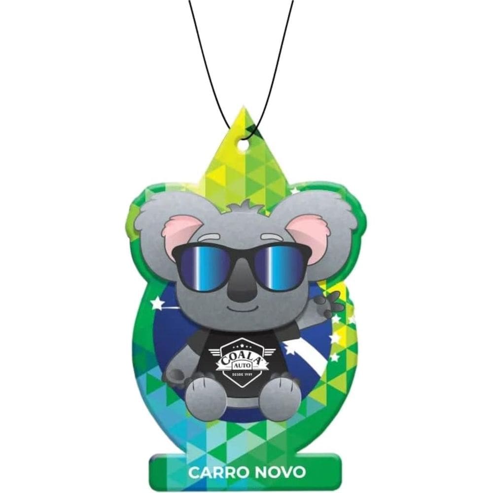 Odorizante Auto Folhinha 10G Fragrância Carro Novo Coala