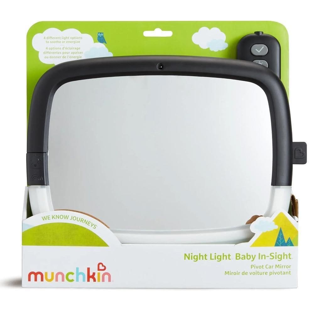 Espelho Para Banco Traseiro Com Luz Noturna Munchkin