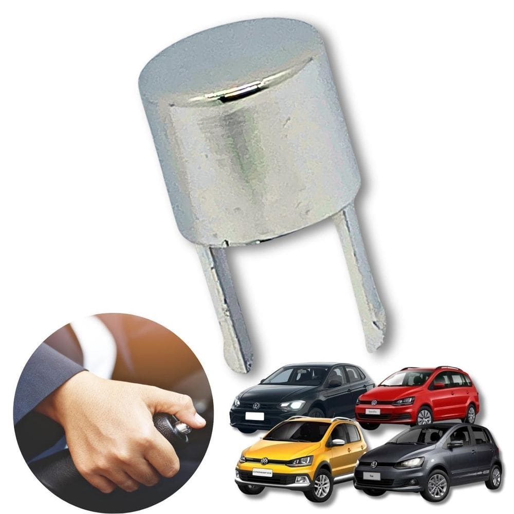 Botao Freio De Mao Cromado Fox Polo Spacefox Crossfox