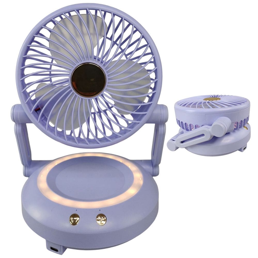 Ventilador Mesa Dobravel Portatil 3 Niveis Ajustavel Usb Verao Sol Calor Escrivaninha Decoraçao Maquiagem