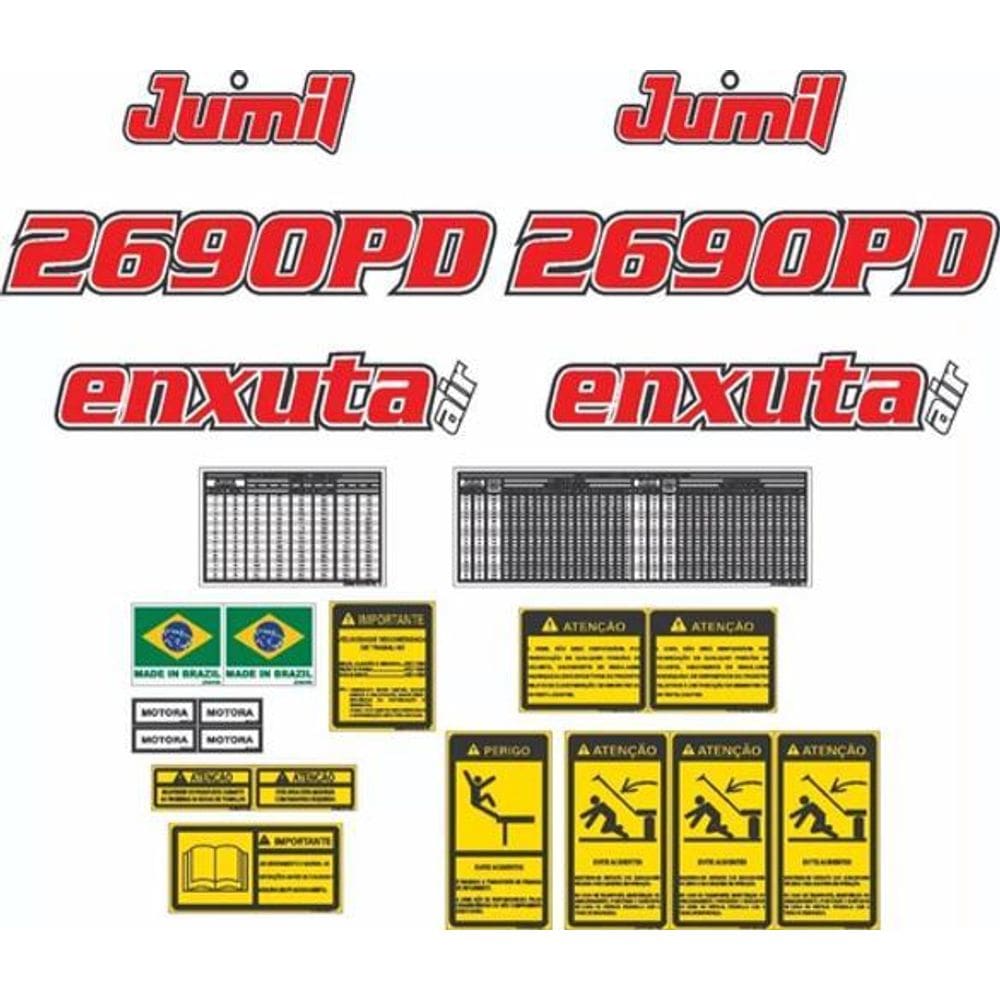 Kit Adesivos - Jumil 2690Pd Enxuta Air
