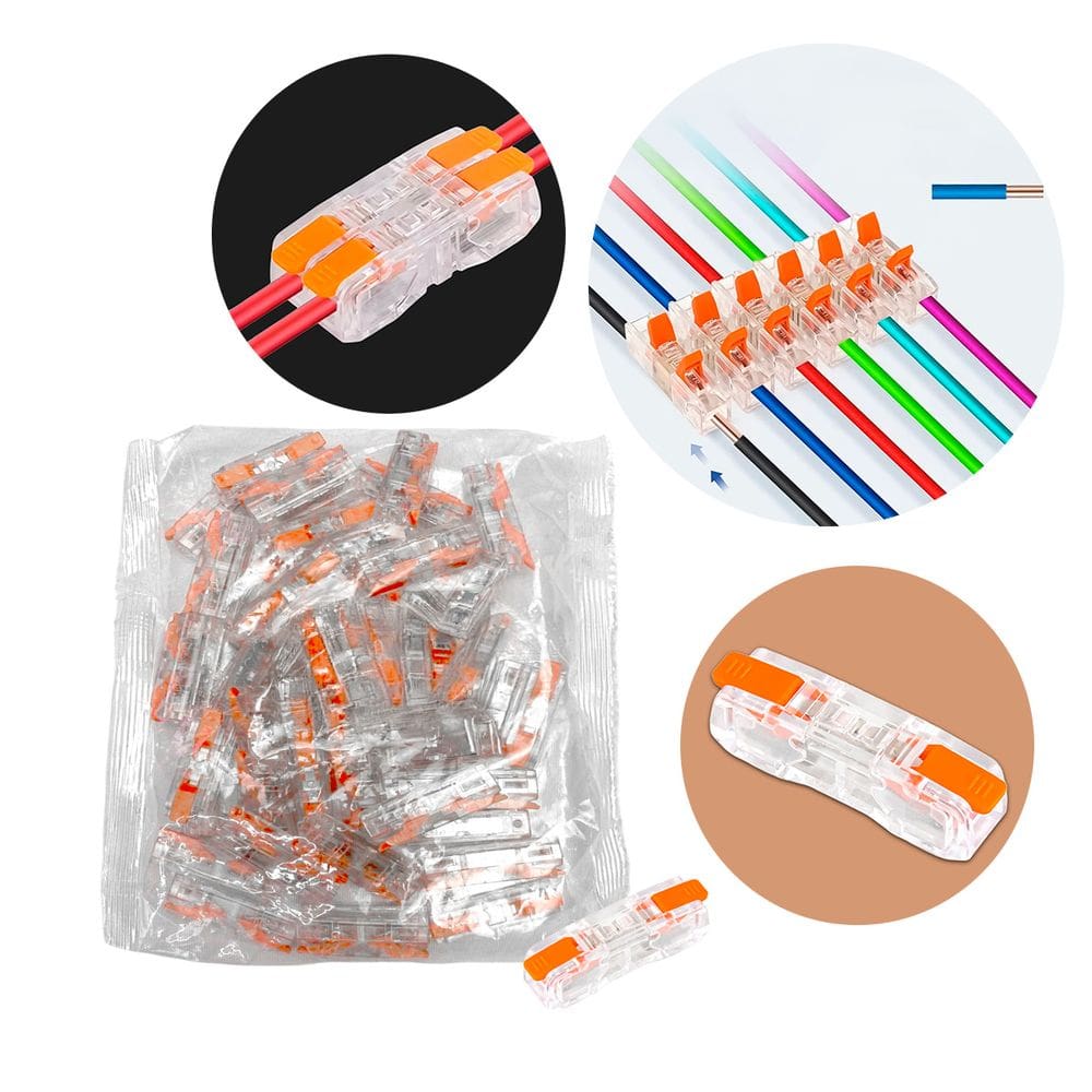 Conector de Emenda Linear 1 Via 50 Unidades