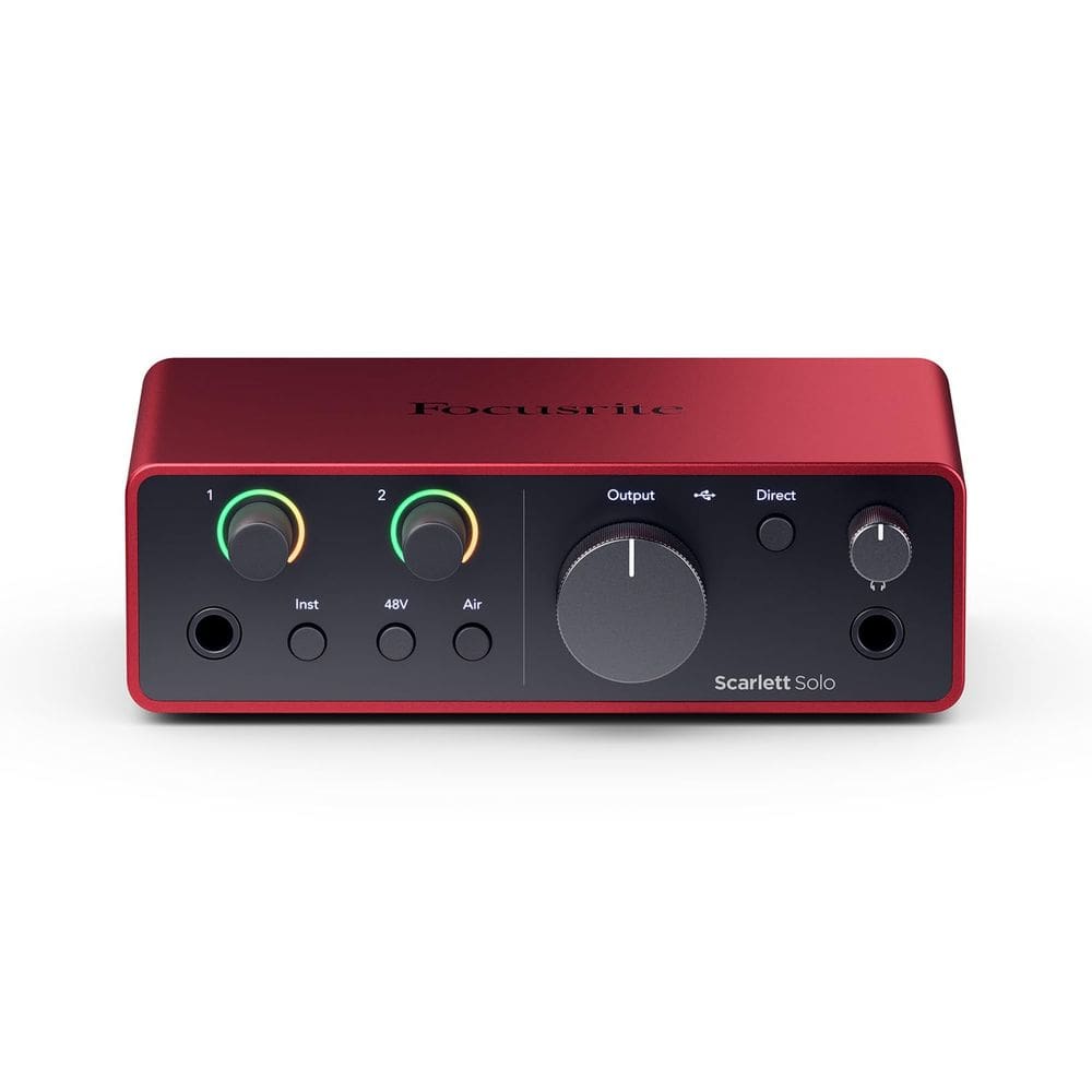 Interface de áudio USB Focusrite Scarlett Solo 4ª geração
