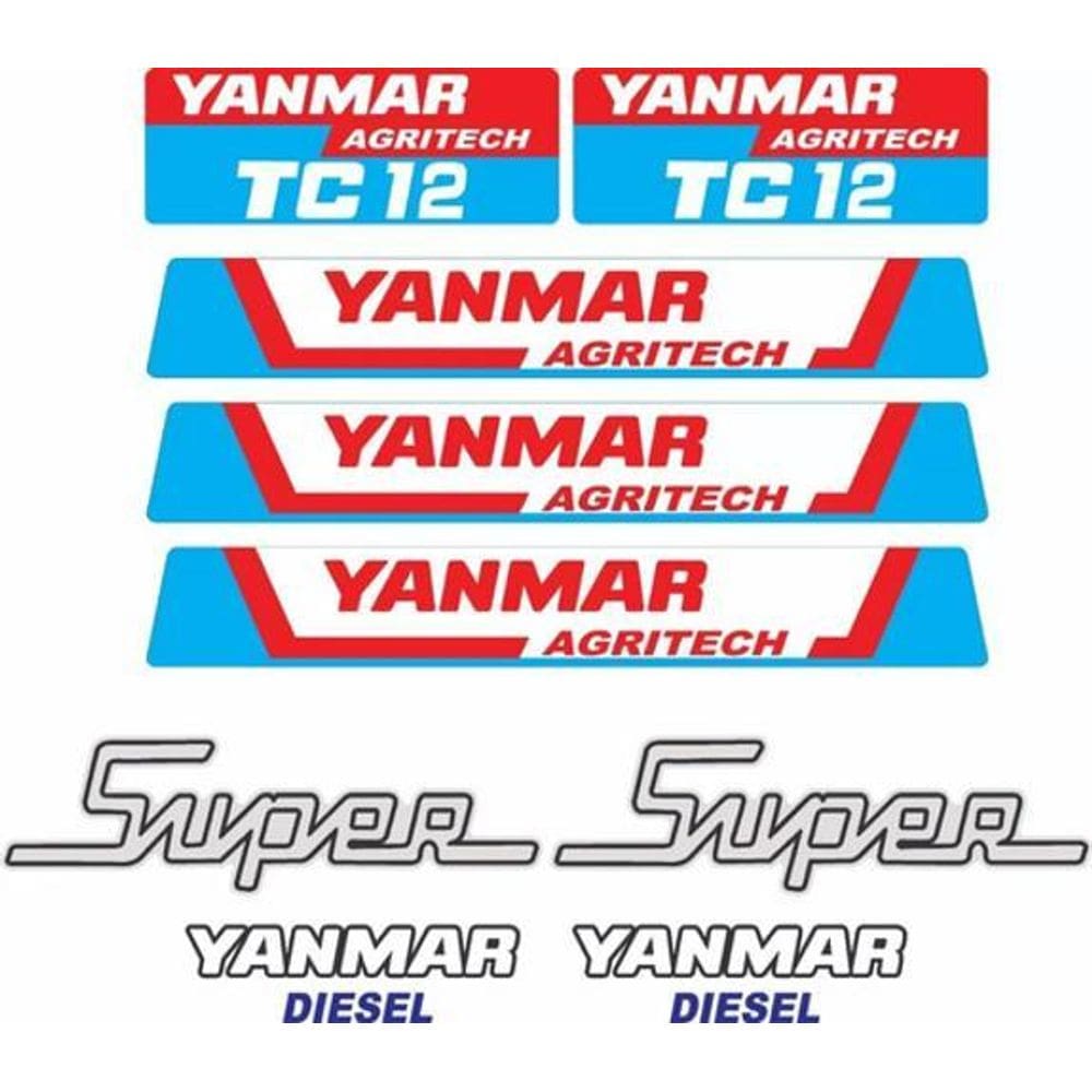 Kit Adesivos - Yanmar Agritech Tc12 Super