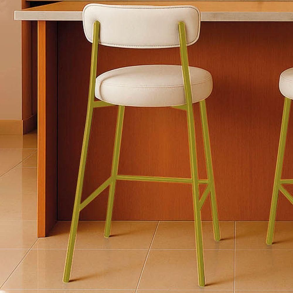 MP - Banqueta Cozinha Me dia Com Encosto Indu